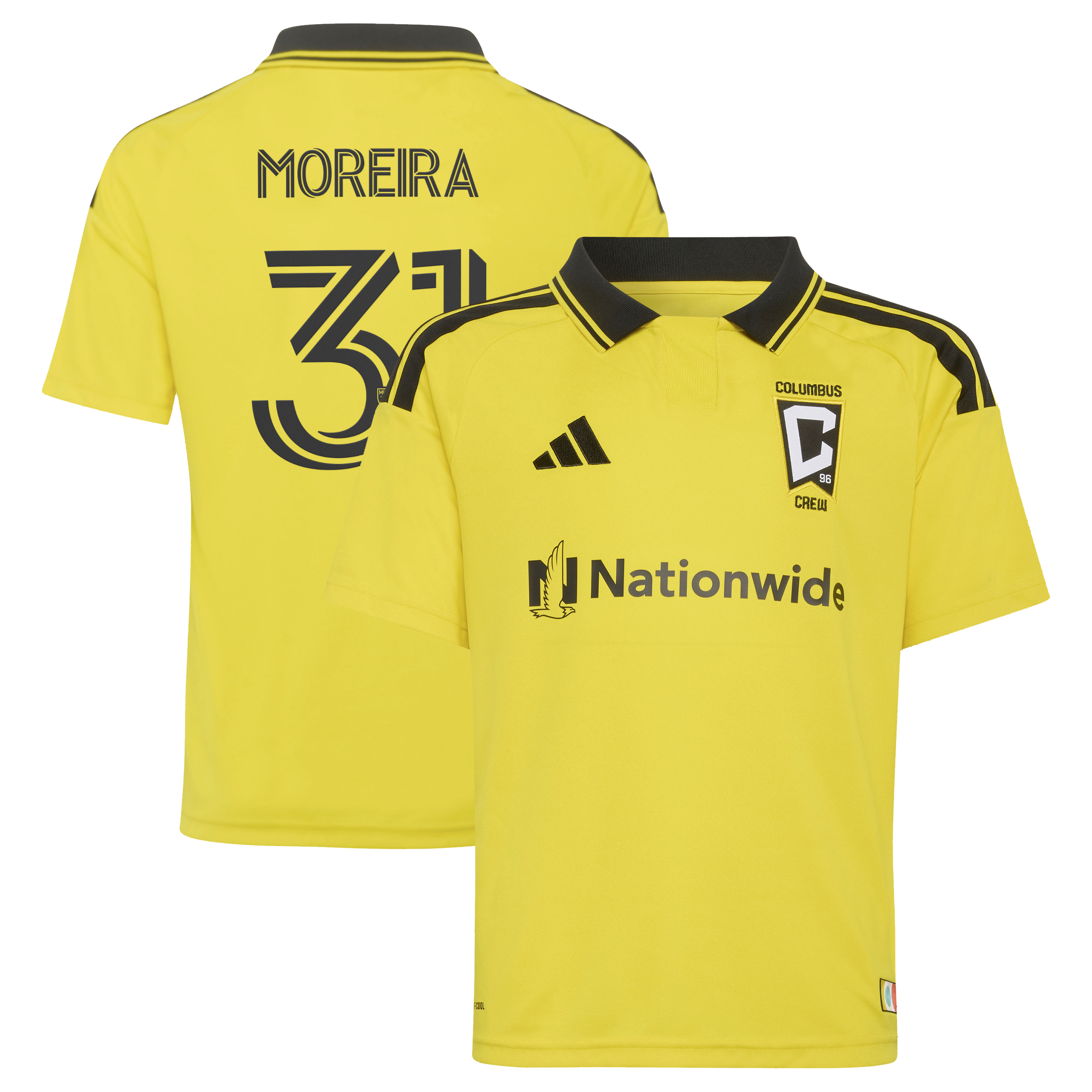 [JED] Steven Moreira Columbus Crew Youth 2026 The Crafted for Excellence Kit Replica Jersey - Yellow