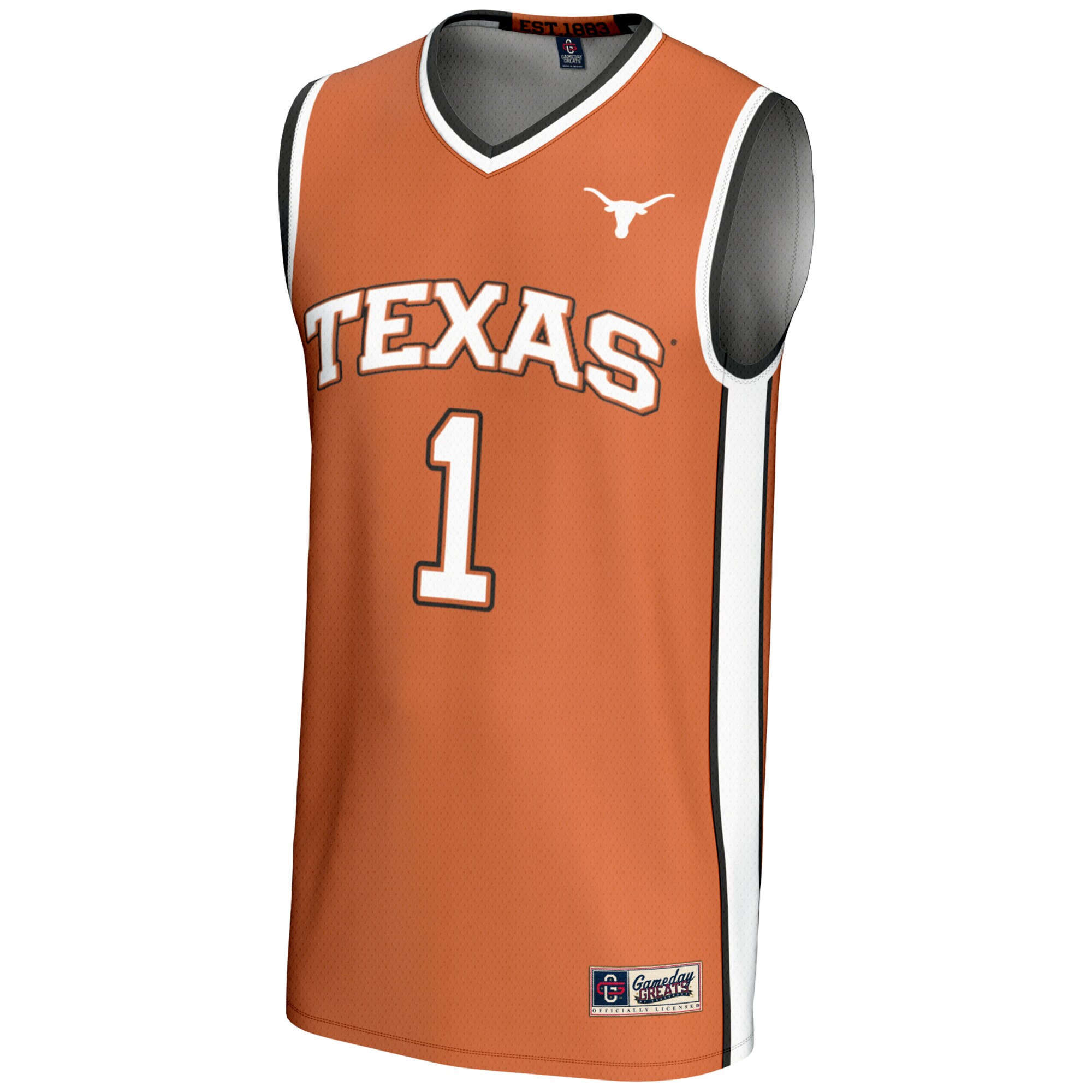 [DDG] Texas Longhorns GameDay Greats Youth Lightweight Collegiate Basketball Jersey - Texas Orange