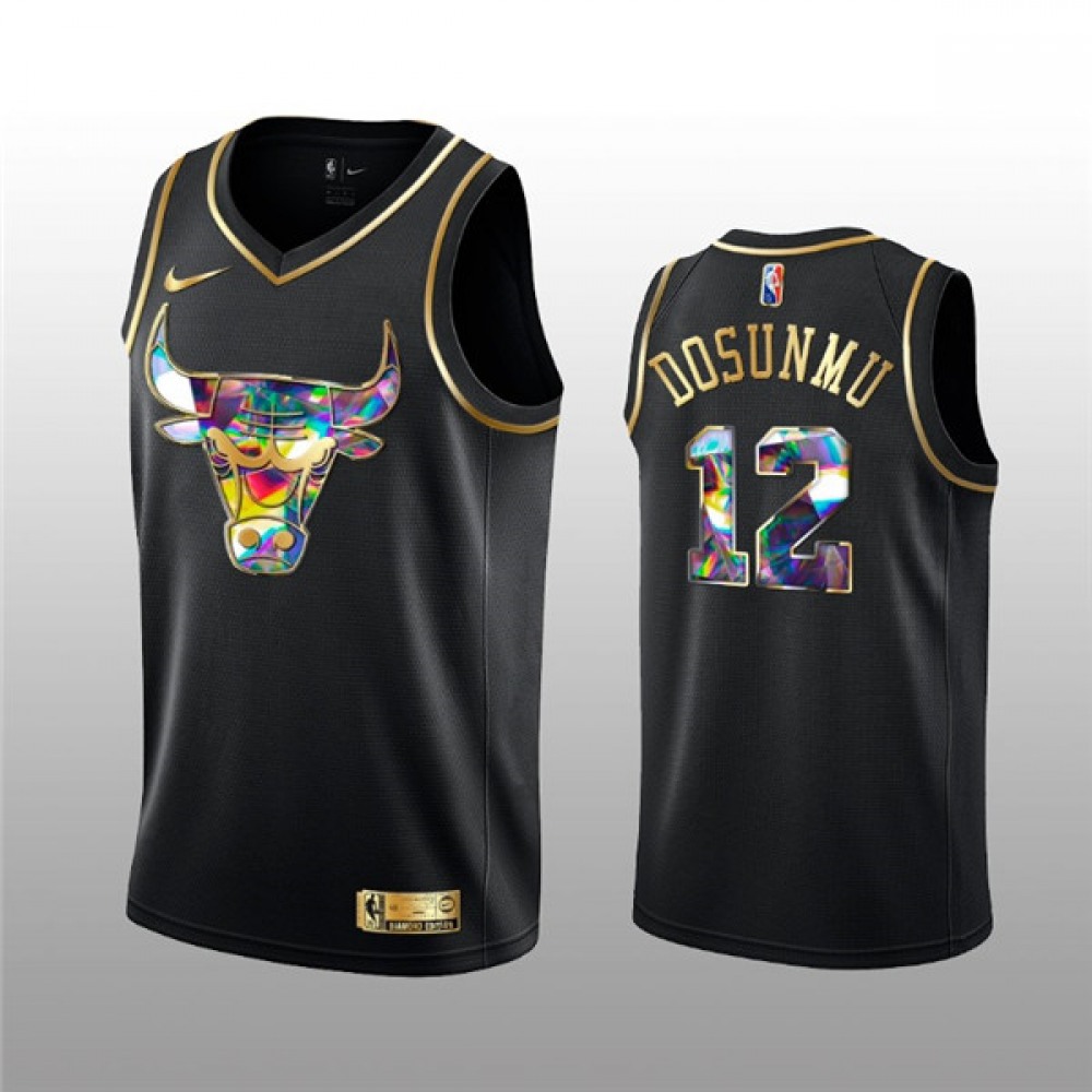 Pro Grade Chicago Bulls 12 Jersey - Black Golden Edition - NBA Collection
