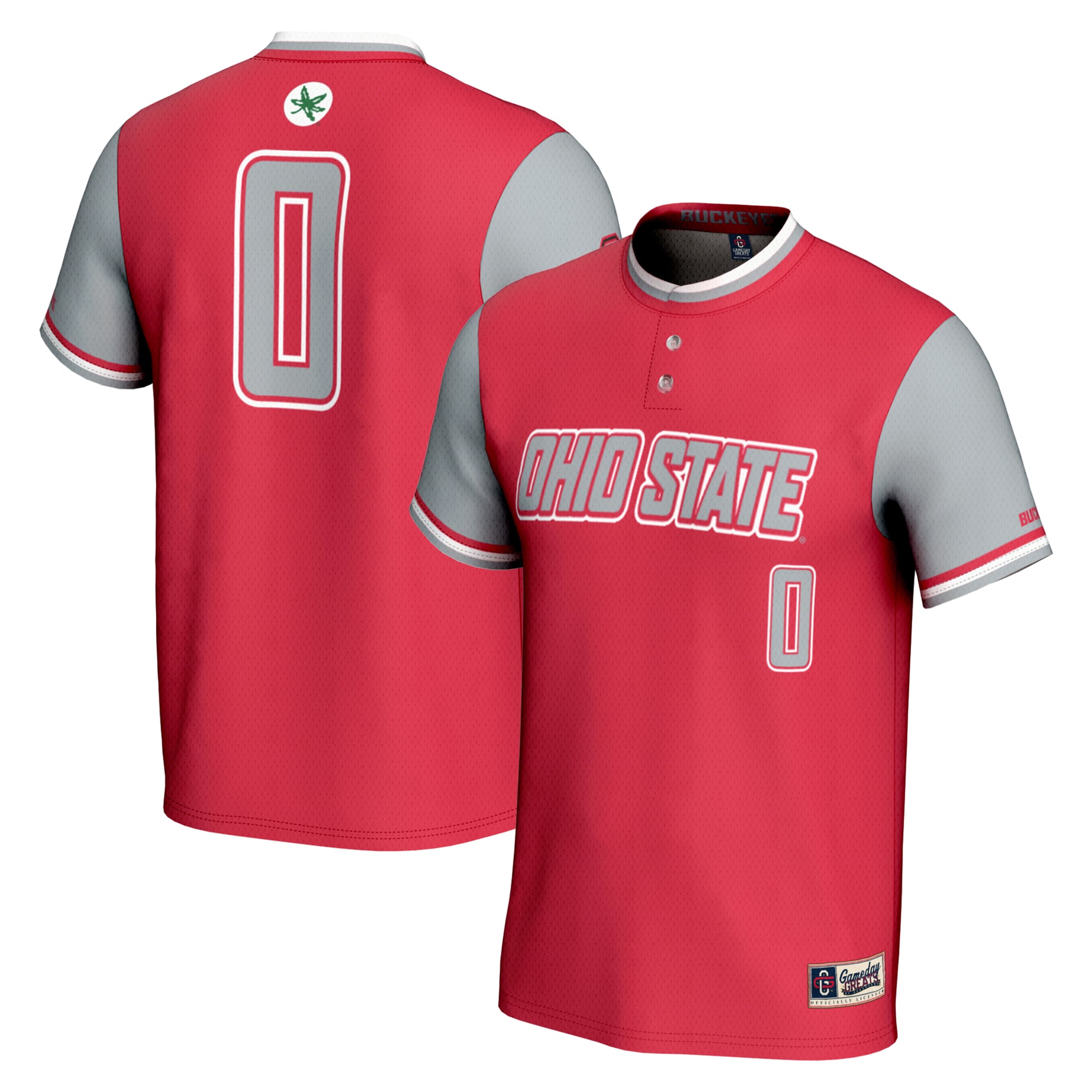#0 Ohio State Buckeyes GameDay Greats Unisex Lightweight Softball Jersey - Scarlet