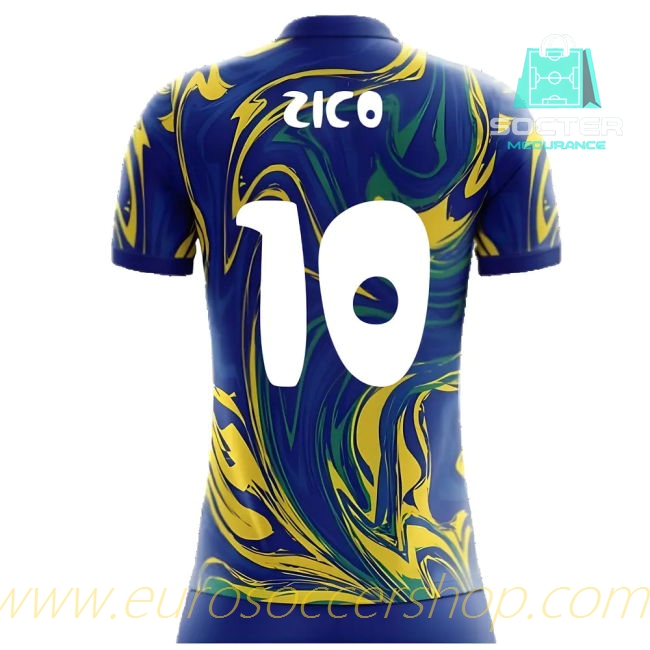2025-26 Collection Brazilian National Team Away Football Shirt Concept Edition (Zico 10)