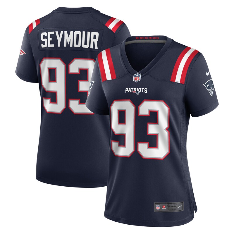 None Richard Seymour Record-Breaker NE Patriots Elite Jersey