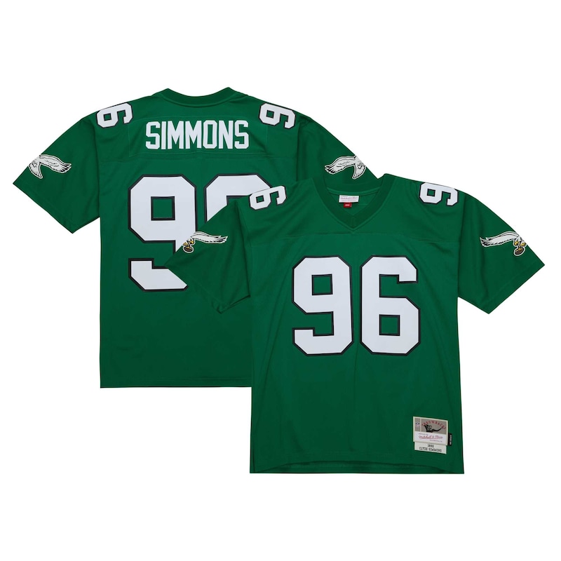 None Clyde Simmons MVP Candidate PHI Eagles Official Jersey Game Day W