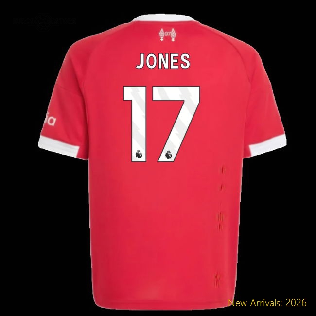 Kid-approved Liverpool Kids Jones Jersey 2025-2026 Quick-dry