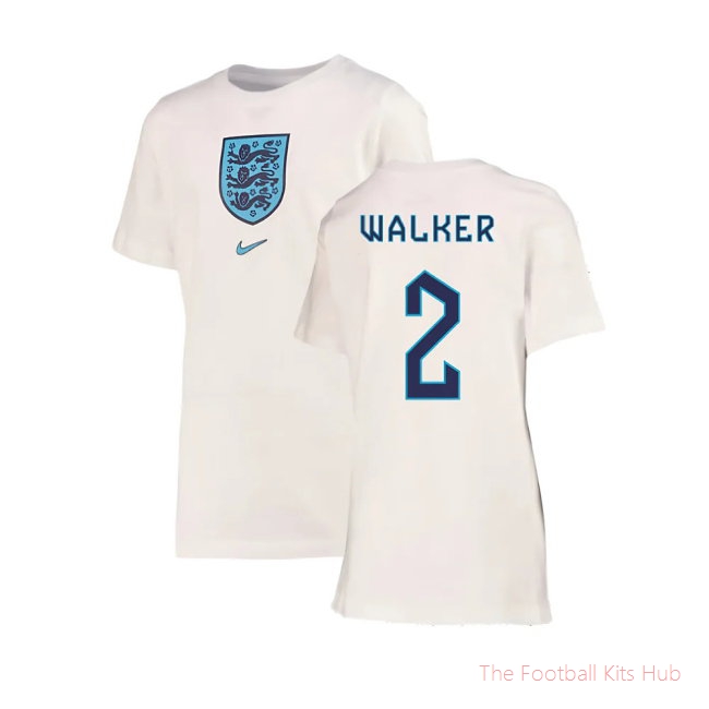 2022-2023 England Crest Tee (White) - Kids (Walker 2)