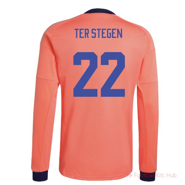2026-2027 Germany Away Goalkeeper LS Shirt (Coral Fusion) (Ter Stegen 22)