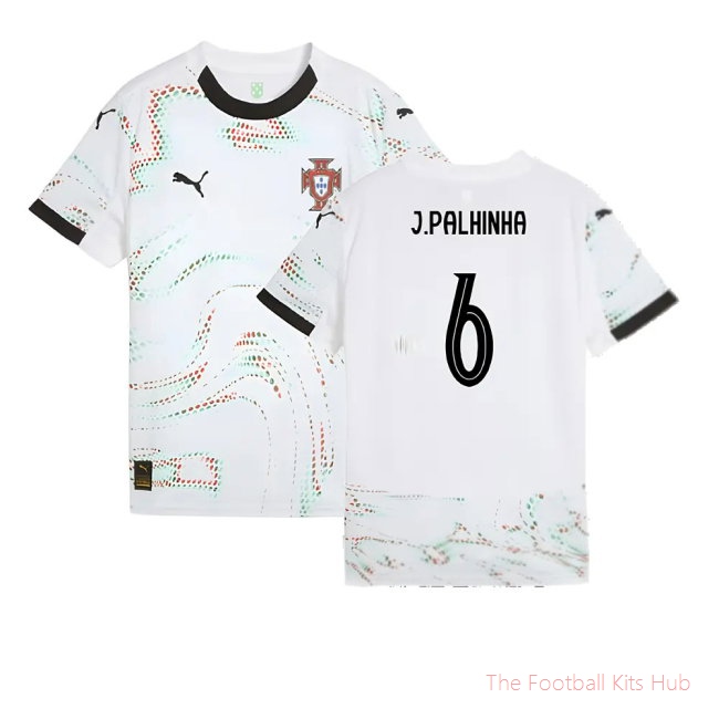 2025-2026 Portugal Away Shirt (Kids) (J.Palhinha 6)