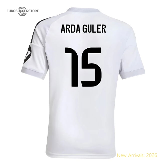 Elite 2025-2026 Real Madrid First Jersey (kids) (arda Guler 15)