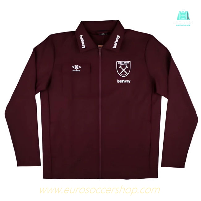 2024-2025 West Ham Presentation Jacket (Wine)