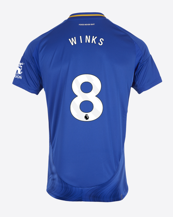 Leicester City 24-25 Home Jersey with WINKS 8 Printing