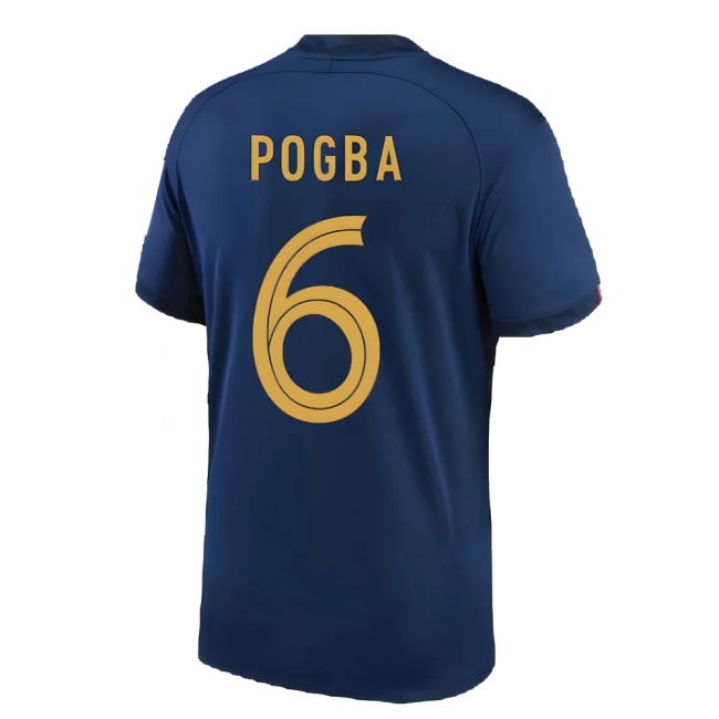 France Senior Team Elite Quality Home Pro Level Shirt (POGBA 6)