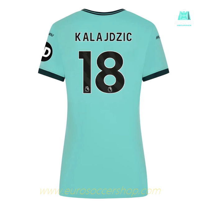 2025-2026 Wolves Away Shirt (Womens) (Kalajdzic 18)
