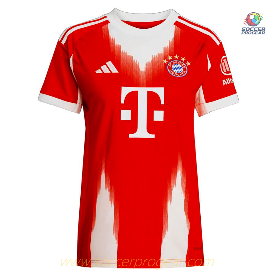 Bayern Munich Home Soccer Team Shirt 2025-26 Edition Ladies