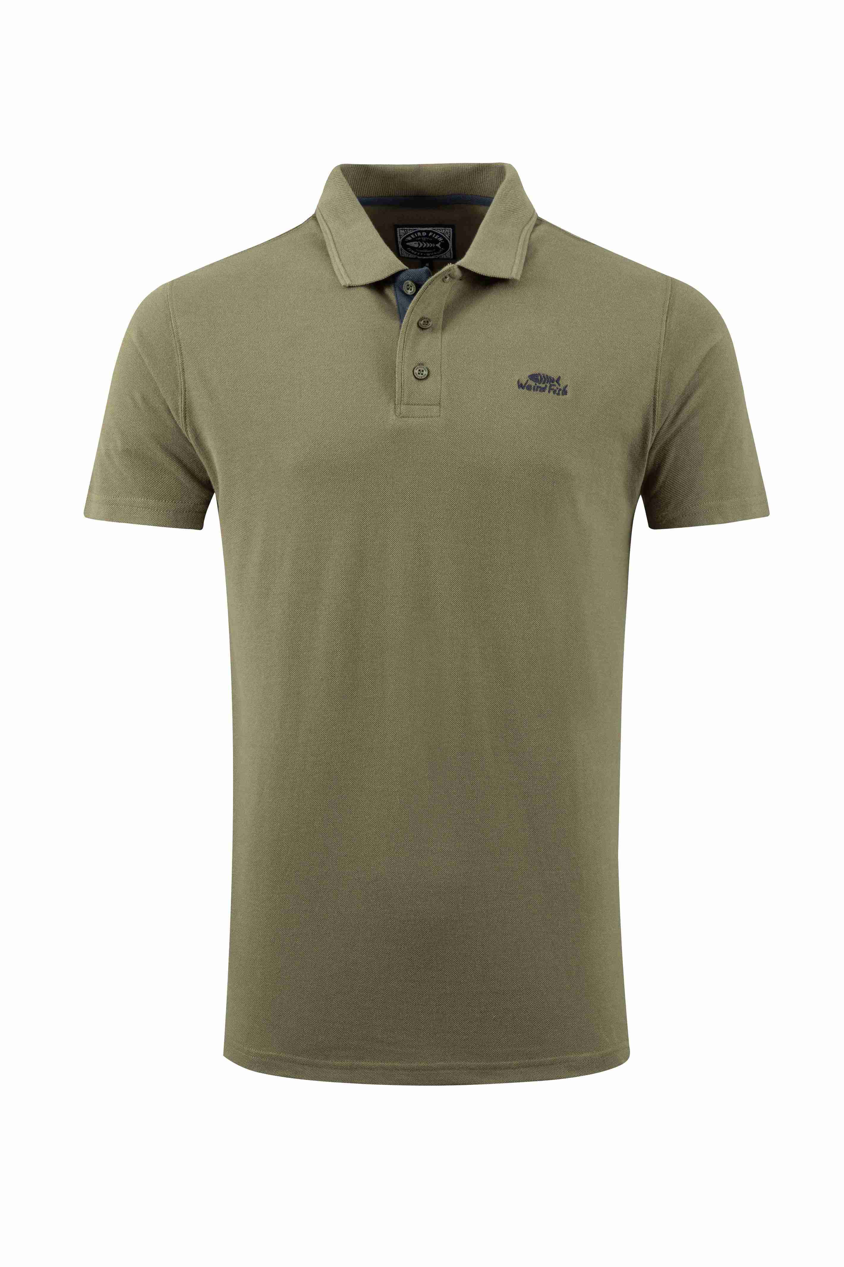 Miles Pique Polo Shirt Burnt Olive