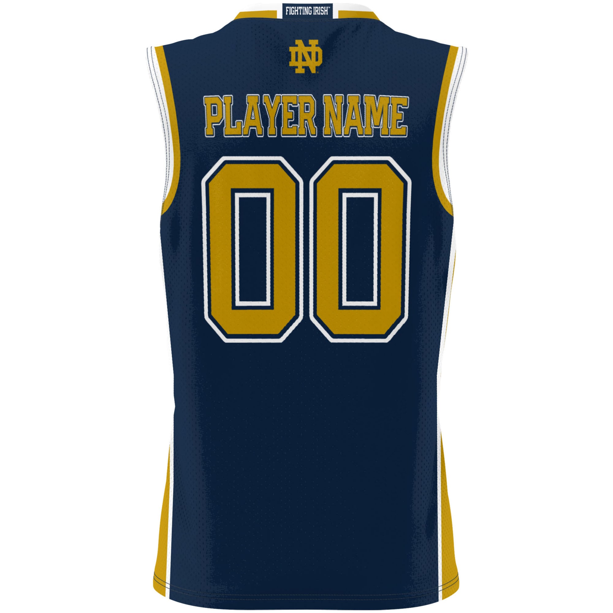 [NJP] Notre Dame Fighting Irish GameDay Greats NIL Pick-A-Player Lightweight Men's Basketball Jersey - Navy