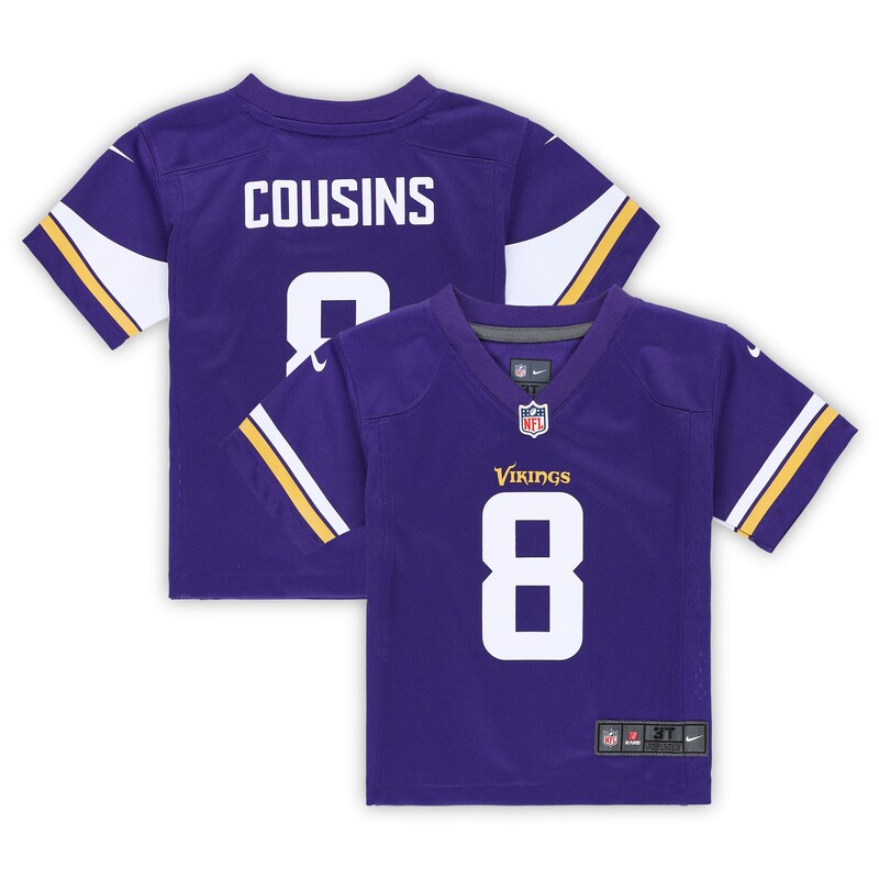 None Kirk Cousins Team Captain MIN Vikings Affordable Jersey