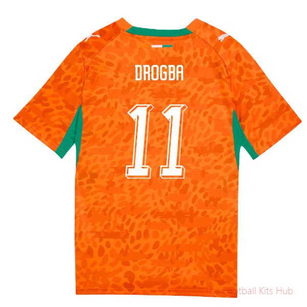2026-2027 Ivory Coast Home Shirt (Kids) (Drogba 11)