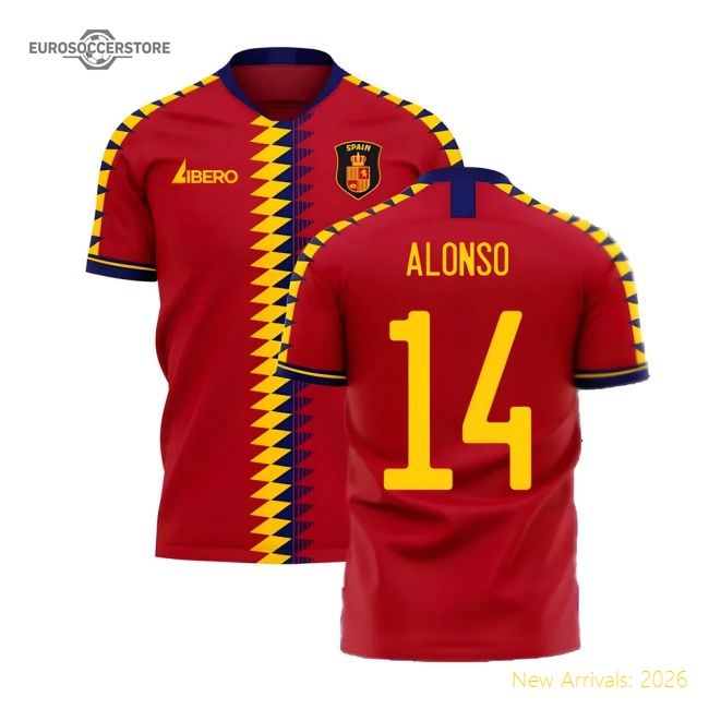 2026 Spain Home Jersey - Elite-Level Match Style Game-Ready