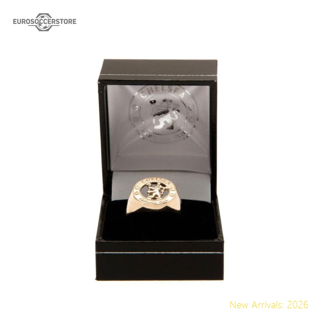 Official Chelsea Fc 9ct Gold Crest Ring Large - Premium Quality