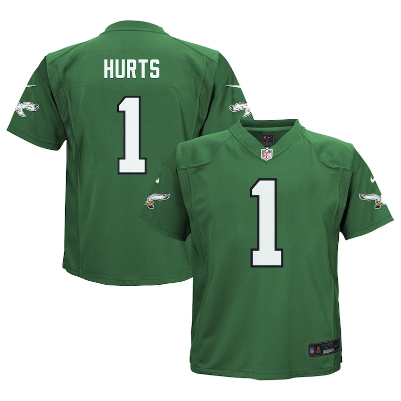 None Jalen Hurts PHI Eagles Championship Premium Jersey Football Appar