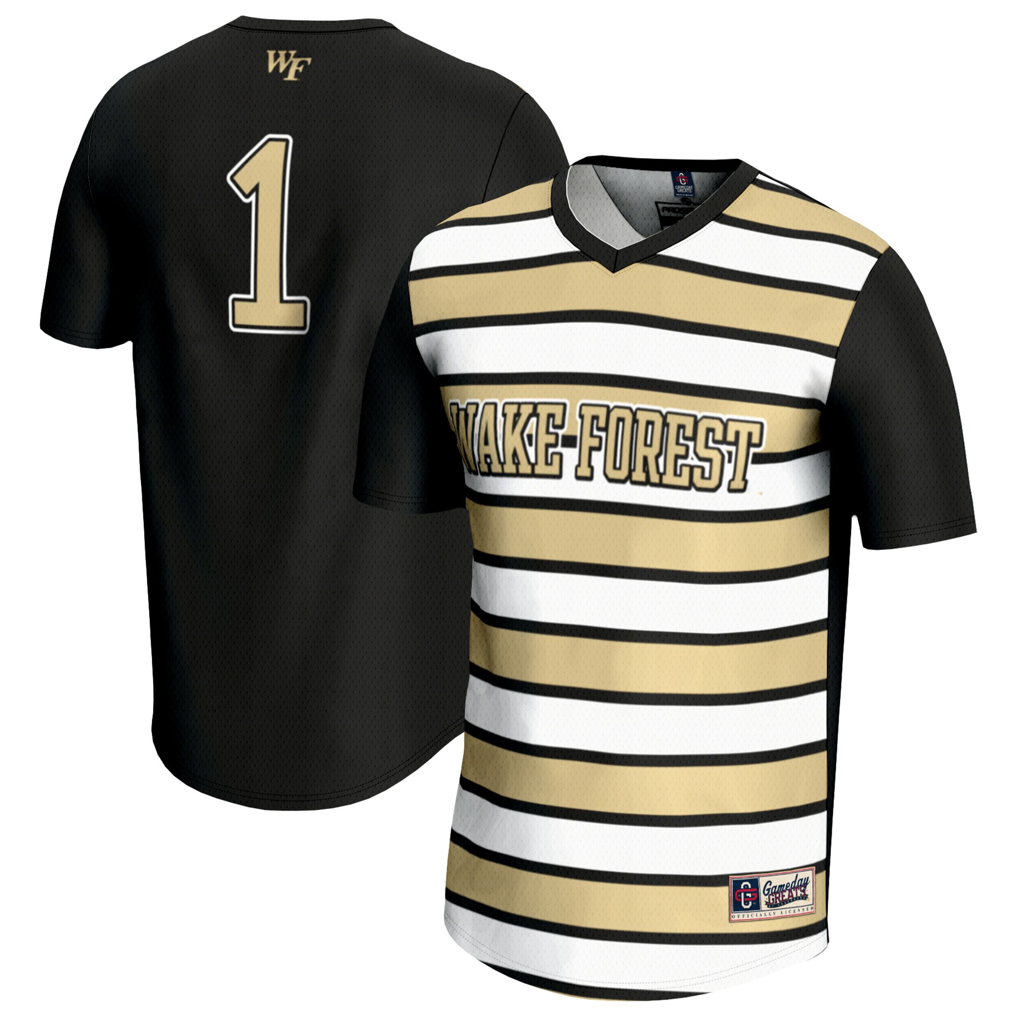 [LK] Wake Forest Demon Deacons GameDay Greats Youth Lightweight Soccer Fashion Jersey - Black