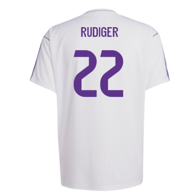 Premium Real Madrid Terrace Icons Shirt (White) (Rudiger 22)
