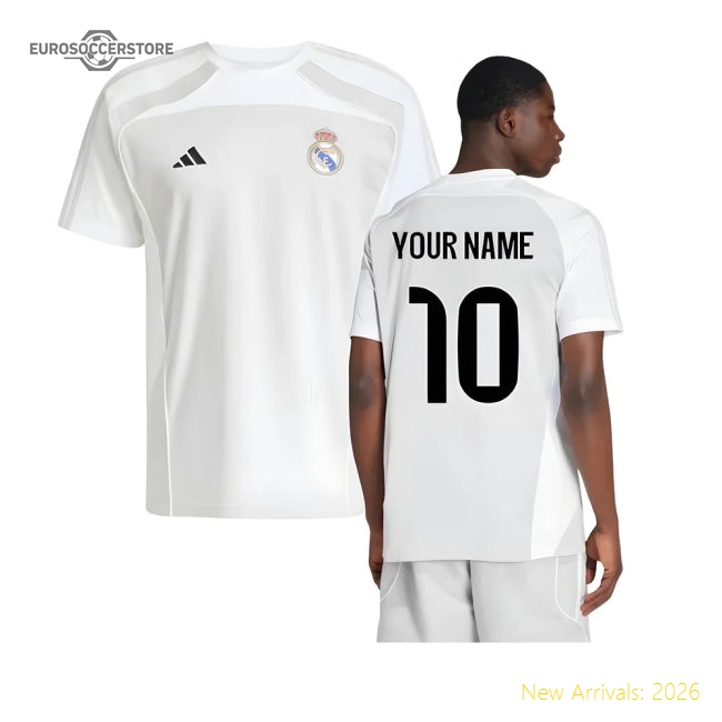 2025-2026 Real Madrid Ubp Tee (white) (your Name) - Supporter Edition