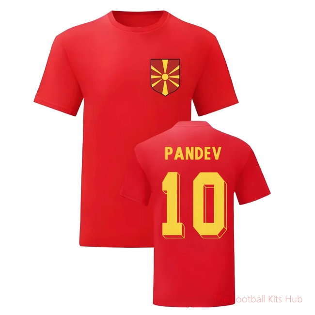 Goran Pandev Macedonia National Hero Tee\\'s (Red)