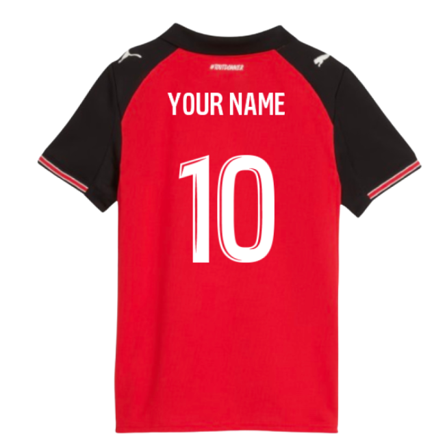 2025-2026 Stade Rennais Home Shirt (kids) (your Name) - Official Design