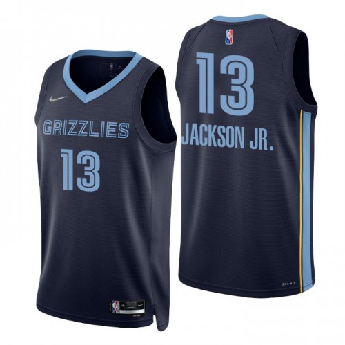Nike Memphis Grizzlies #13 Jaren Jackson Jr. Navy Mens 2021-22 NBA 75th Anniversary Diamond Swingman Jersey ¨C Icon Edition Mens