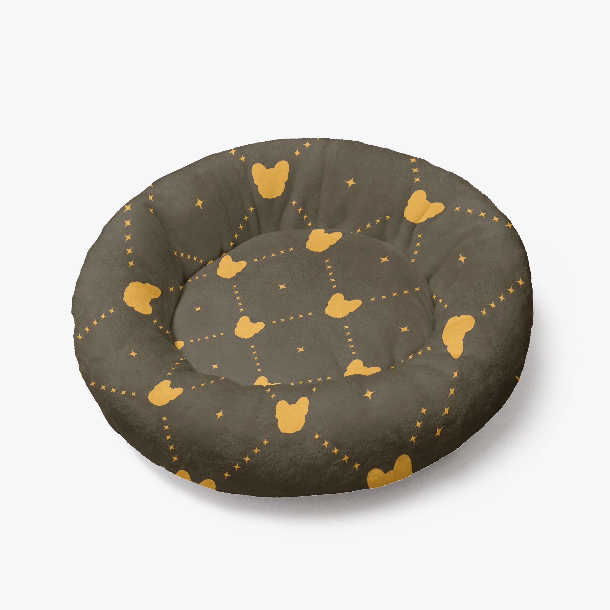Peanut - Cloud-Comfort Frenchie Bed | Anti-Anxiety French Bulldog Donut Bed