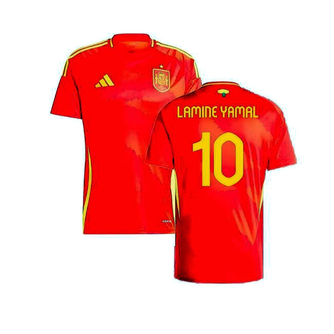Spain A Team Professional Grade Home Pro Shirt (Lamine Yamal 10)