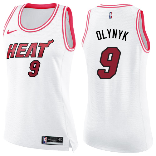 Premium Heat Kelly Olynyk #9 2024 Icon Swingman NBA Jersey White -