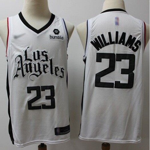 Nike Los Angeles Clippers #23 Louis Williams White NBA Swingman City Edition 2019/20 Jersey Mens