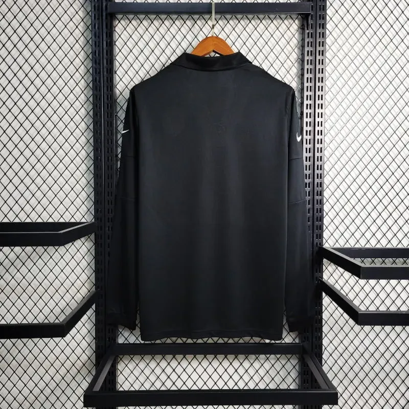 Cheap 2004 Long Sleeve Brazil Special Edition Black Soccer retro kit