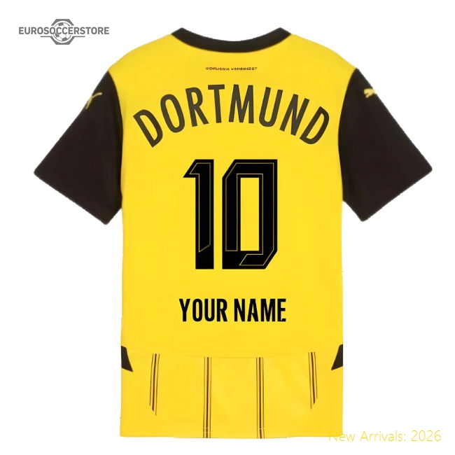 2024-2025 Borussia Dortmund Home Shirt (kids) (your Name)