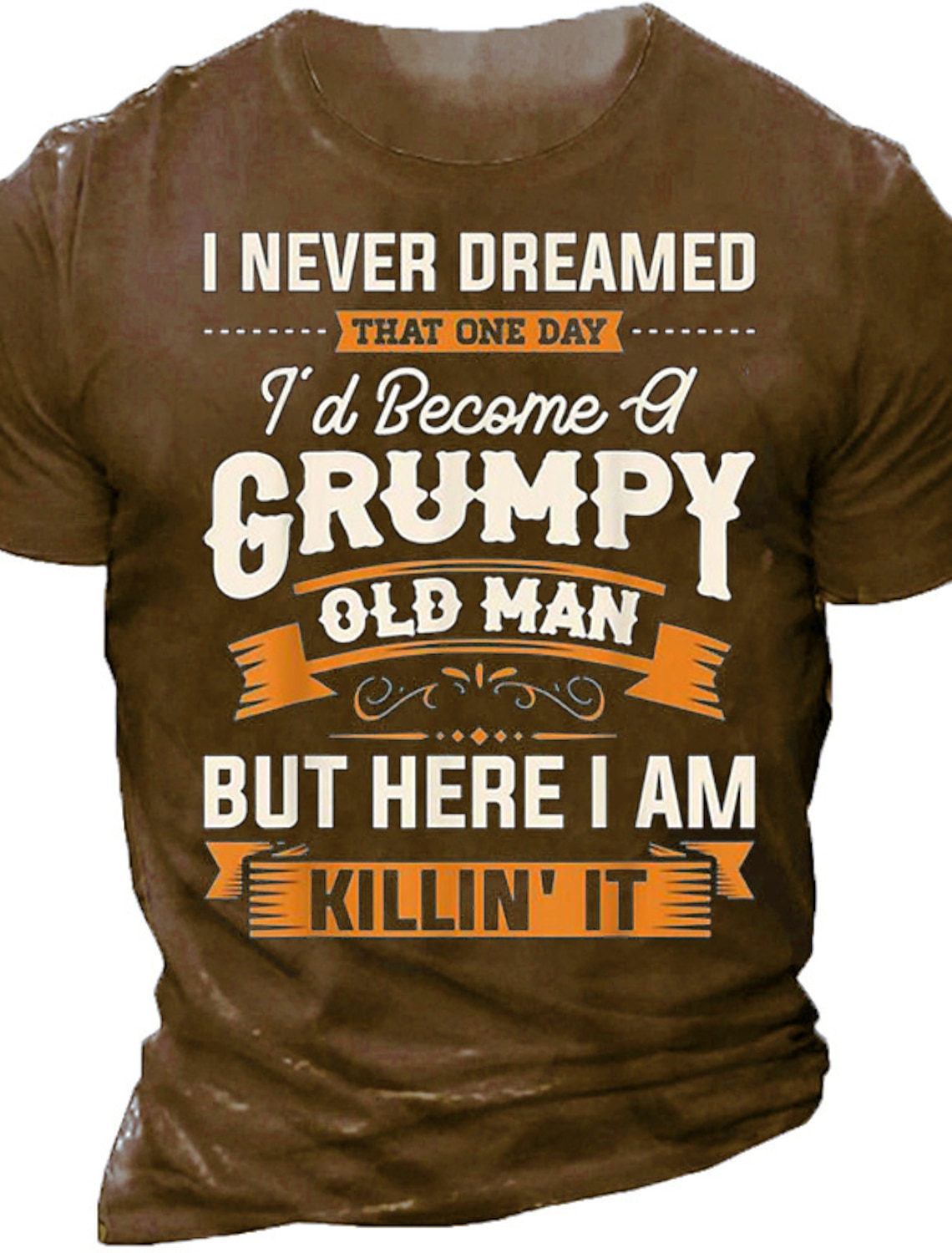 Men's Grumpy Old Man Killin' It Funny Graphic Short Sleeve Lifestyle