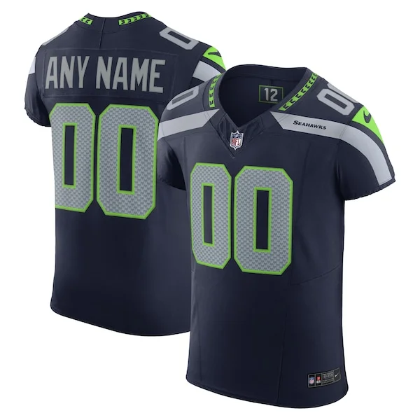 Seattle Seahawks Elite NFL Jersey - Navy | Pro-Level Football Apparel