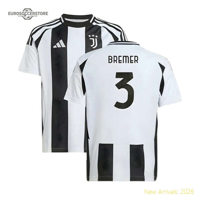 Juventus Children 2024 Home Jersey Shirt Football Fan Football Fan Game Day Apparel