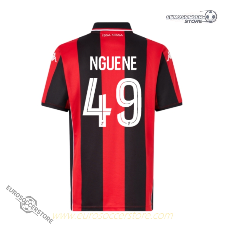 OGC Nice Home NGUENE 49 Football Jersey for the 25-26 Season