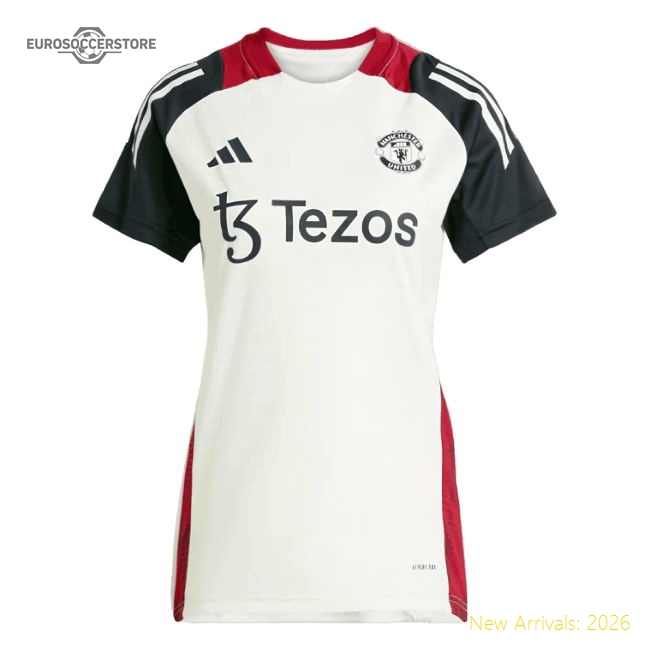 Official 2025 Man Utd Training Jersey (off White) - Womens - Premium