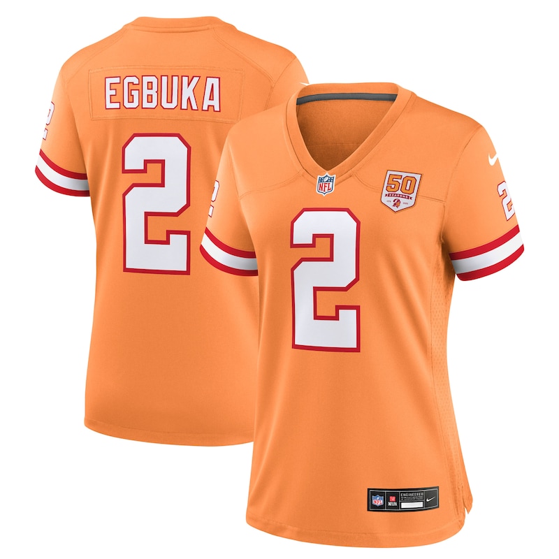 None Emeka Egbuka TB Buccaneers Bold Premium Jersey for NFL Fans