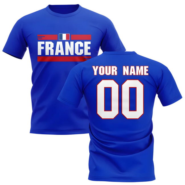 Personalised France Jersey (Adult)
