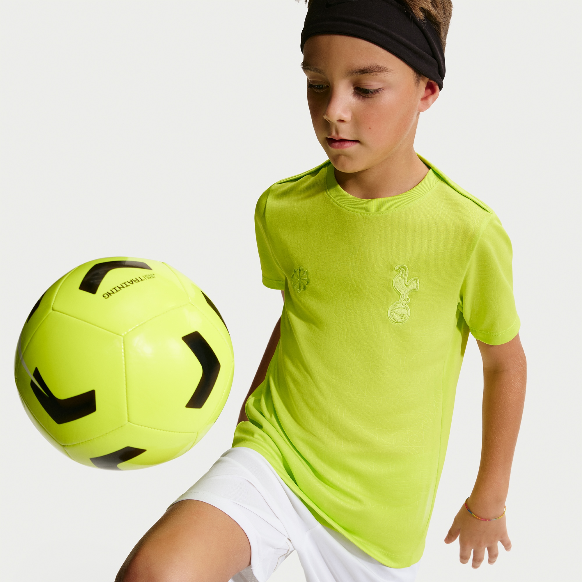 [ESK] Tottenham Hotspur Youth 2025/26 Academy Pro Pre-Match Dri-FIT Jersey Top - Neon Green