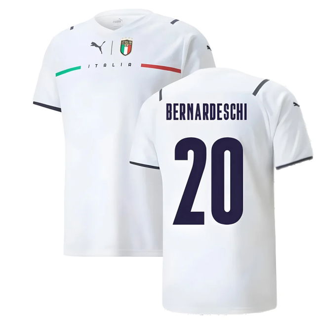 2021-2022 Italy Away Shirt (Bernardeschi 20) Oranje Euro