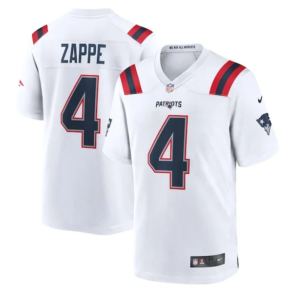 Pro-Level NE Patriots Game Jersey - White | NFL Fan Apparel | NFL Foot