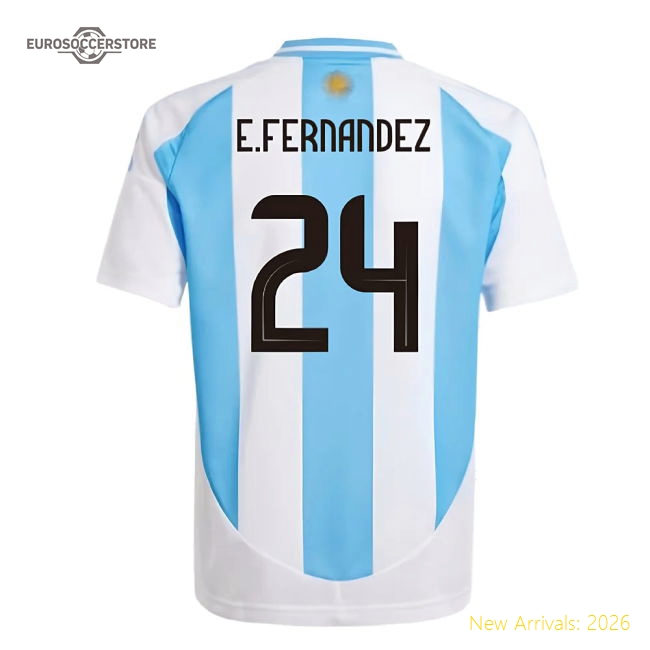 2024-2025 Argentina Home Shirt (Kids) (E.FERNANDEZ 24)