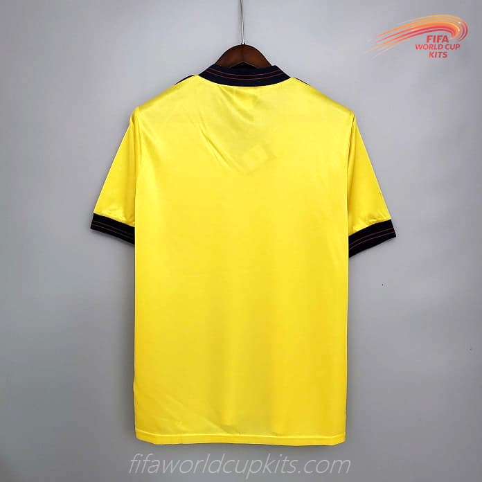 Arsenal 84-86 Away Yellow Football Kit