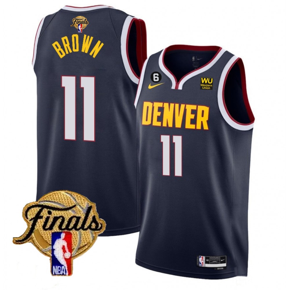 Pro Grade Denver Nuggets 11 Navy Jersey - Fan Favorite