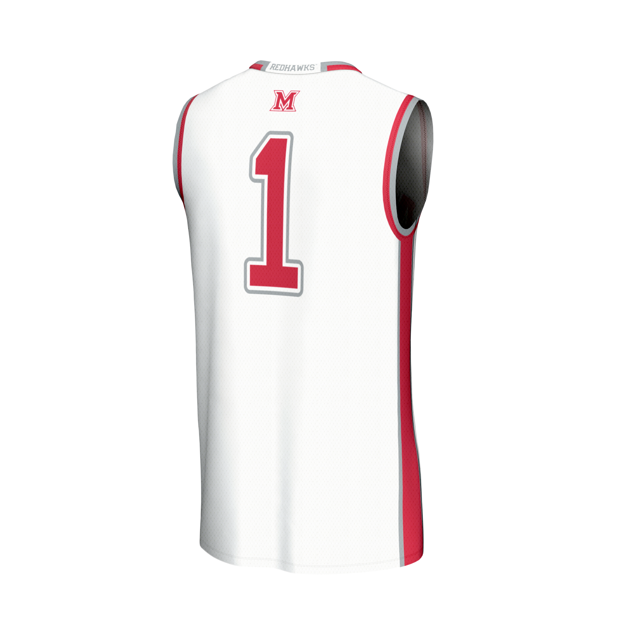 [NJP] Miami University RedHawks GameDay Greats Youth Lightweight Collegiate Basketball Fashion Jersey - White
